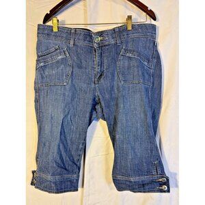 Coastal Cowgirl Grandma Denim Capri Cropped Jeans Womens 16 Stretch Hippie Boho